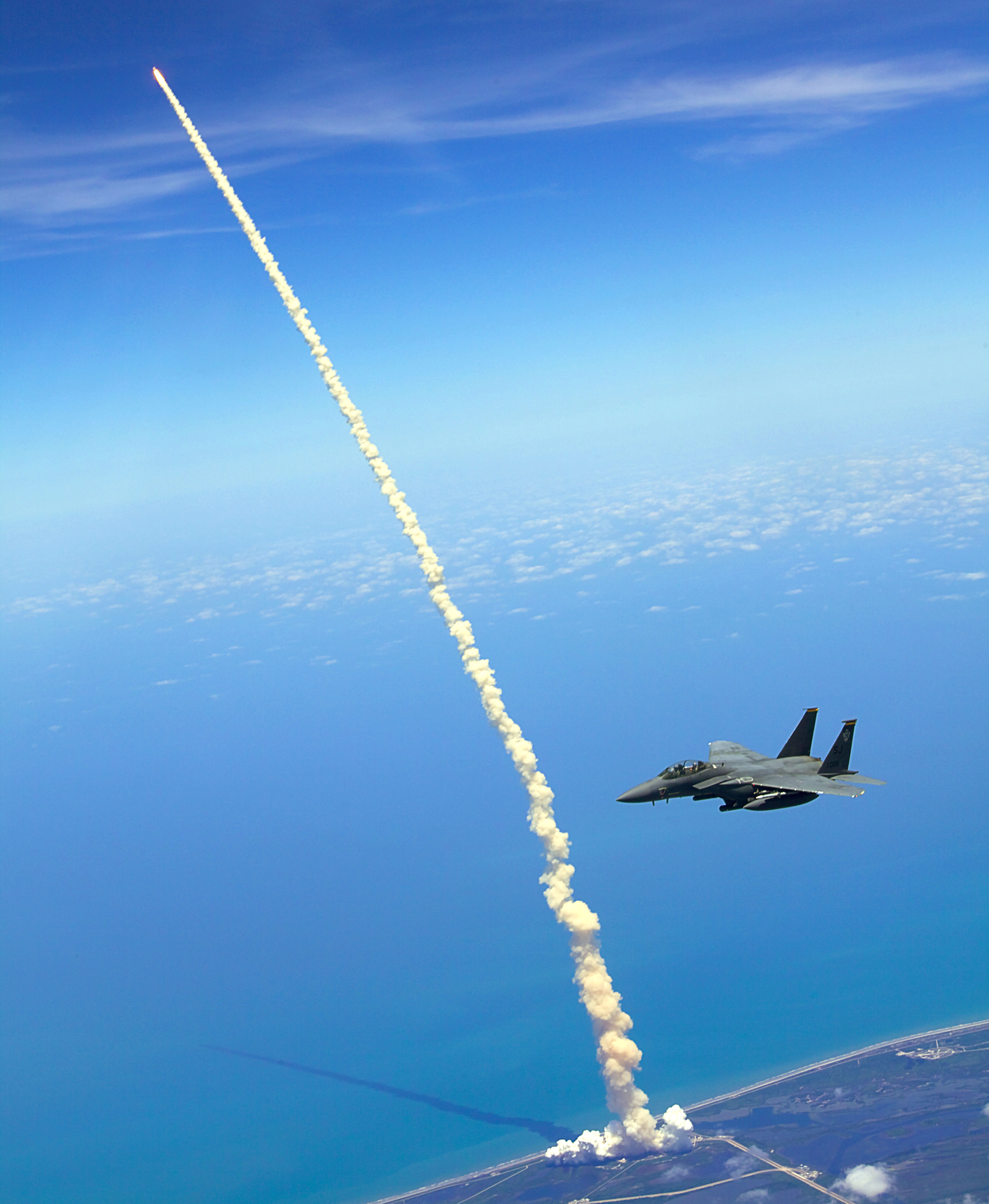 U.S. Air Force F-15E Strike Eagle in flight