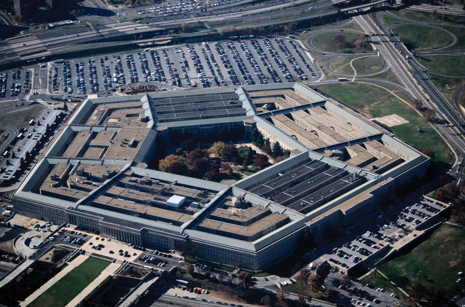 Aerial view of the Pentagon