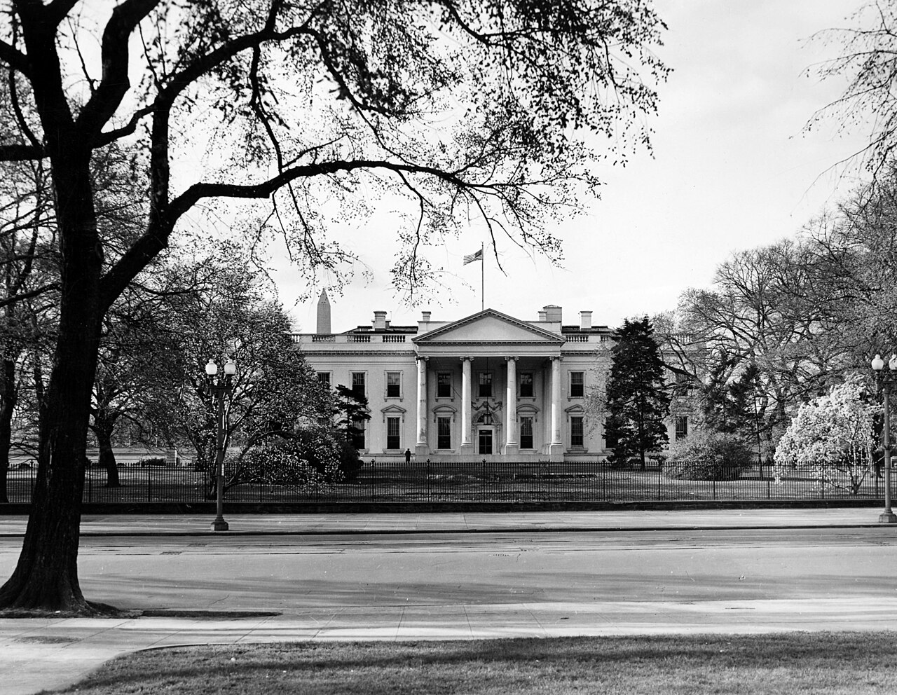 North portico of the White House exterior