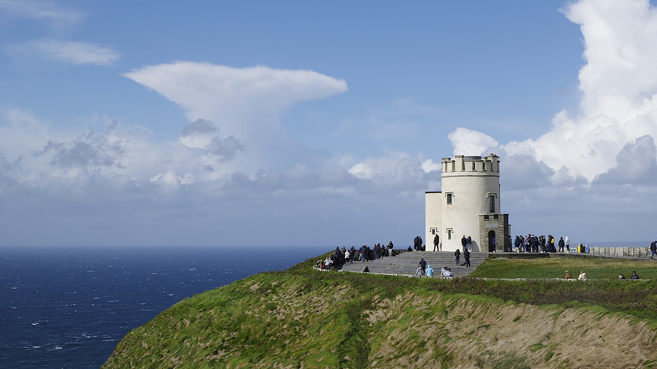 Cliffs of Moher along the County Clare coast of Ireland